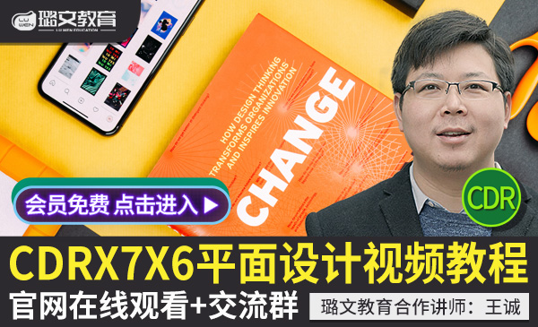 王诚CDR视频教程 CorelDRAW平面广告X6 X7基础到高级自学美工设计教程